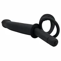 Dual Thrill  Vibrating Penis Strap On with Ball Rings - Master