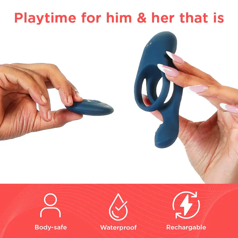 Skore Tremor Dual Motor Vibrating Ring with Ball Strap - Master