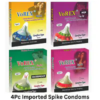 Vorex Spike Condom 4 Pc Ultimate Pleasure Combo - Master