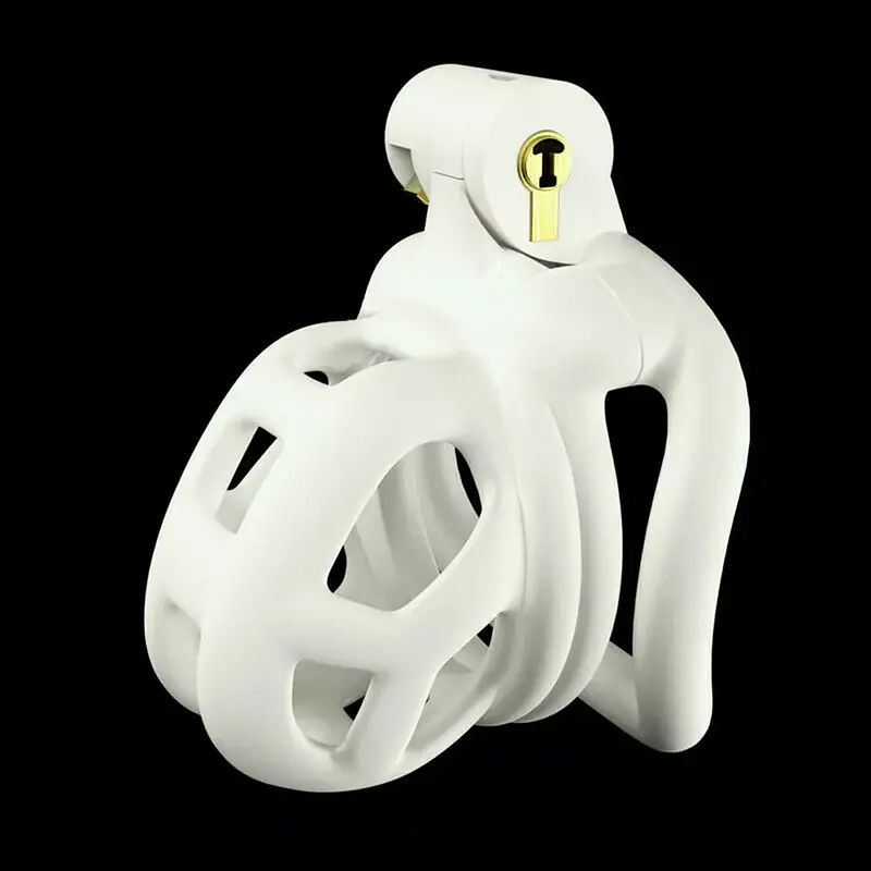White Guardian Nub Resin Chastity Cage - Master