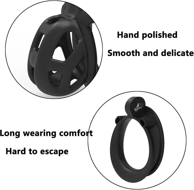 White Guardian Nub Resin Chastity Cage - Master