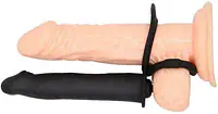 Dual Thrill  Vibrating Penis Strap On with Ball Rings - Master