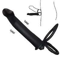 Dual Thrill  Vibrating Penis Strap On with Ball Rings - Master