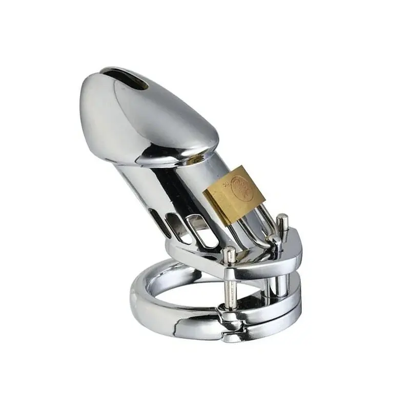 Titan Grip Metal Chastity Cage - Master