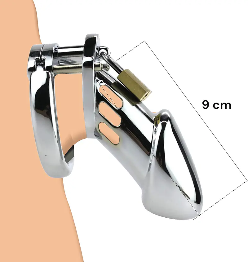 Titan Grip Metal Chastity Cage - Master