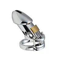 Titan Grip Metal Chastity Cage - Master
