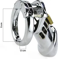 Titan Grip Metal Chastity Cage - Master