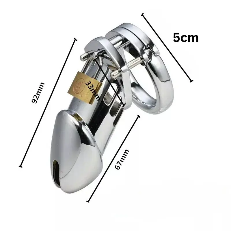 Titan Grip Metal Chastity Cage - Master