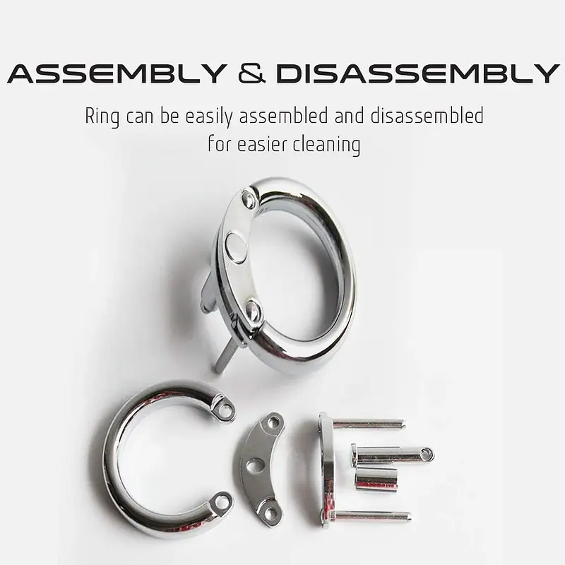 Titan Grip Metal Chastity Cage - Master