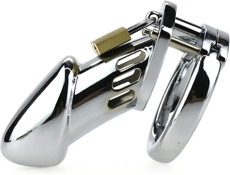 Titan Grip Metal Chastity Cage - Master