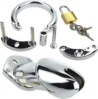 Titan Grip Metal Chastity Cage - Master