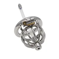 Steel Vault X-Tube Stainless Steel Chastity Cage with Removable Urethral Tube & Secure Lock - Master