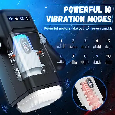 AMOVIBE Automatic Masturbator 10 Thrusting & Vibration Modes With Heating Function and Phone Holder - Master
