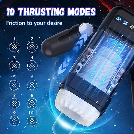 AMOVIBE Automatic Masturbator 10 Thrusting & Vibration Modes With Heating Function and Phone Holder - Master