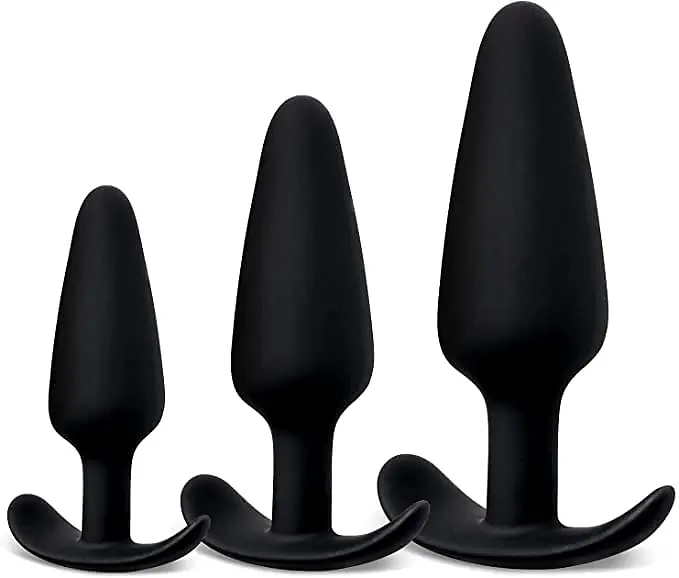 Anchor Play 3-Piece Wearable Anal  Plug  Set - Master