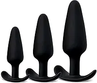 Anchor Play 3-Piece Wearable Anal  Plug  Set - Master
