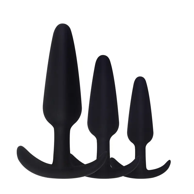 Anchor Play 3-Piece Wearable Anal  Plug  Set - Master