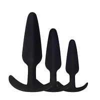 Anchor Play 3-Piece Wearable Anal  Plug  Set - Master
