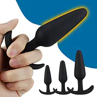 Anchor Play 3-Piece Wearable Anal  Plug  Set - Master