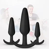 Anchor Play 3-Piece Wearable Anal  Plug  Set - Master