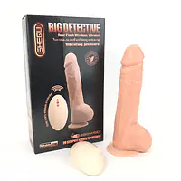 Big Detective Wireless Dildo with 20 Different Modes of Vibration - Master