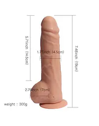 Big Detective Wireless Dildo with 20 Different Modes of Vibration - Master