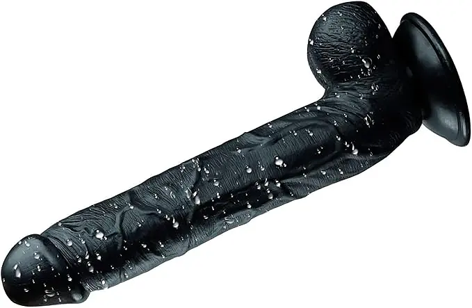Black Thunder Veined 10-Inch Realistic Dildo - Master