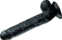 Black Thunder Veined 10-Inch Realistic Dildo - Master