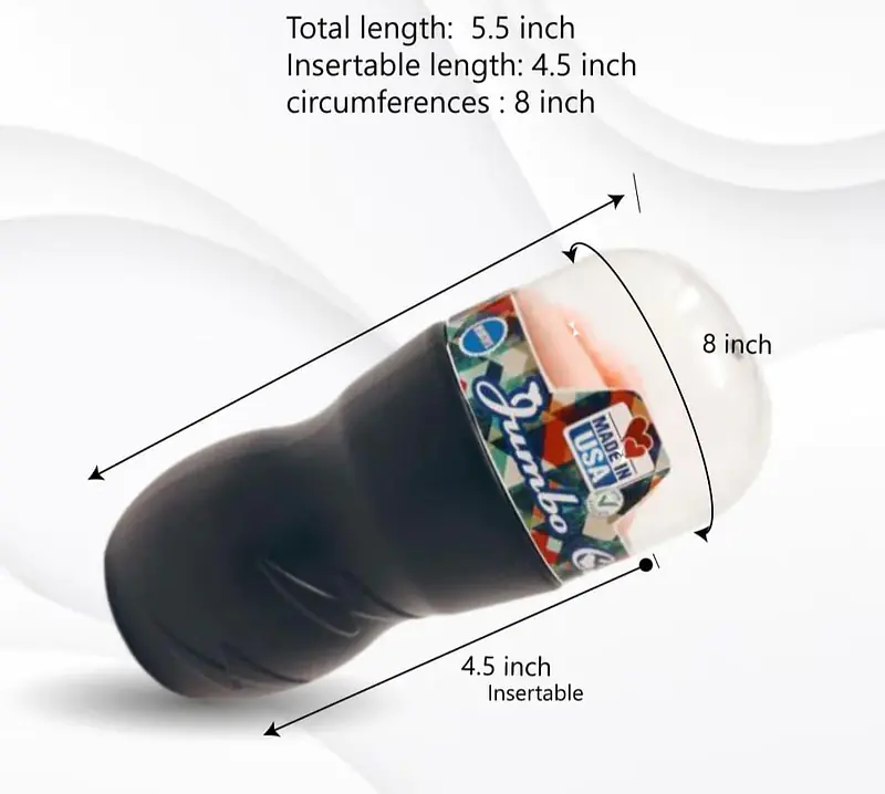Jumbo Cup Masturbator for men (free lube) - Master