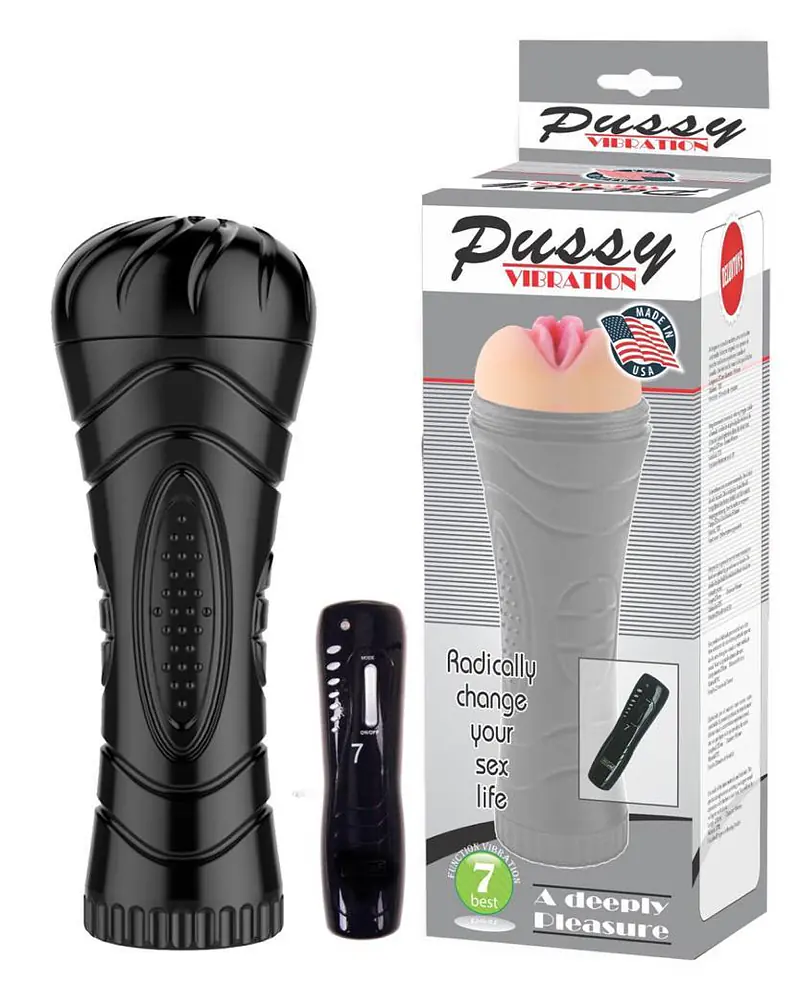 Vibrating fleshlight with 7 modes of vibration with free lubricant - Master