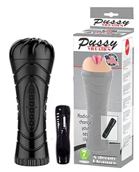 Vibrating fleshlight with 7 modes of vibration with free lubricant - Master