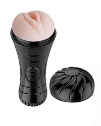 Vibrating fleshlight with 7 modes of vibration with free lubricant - Master