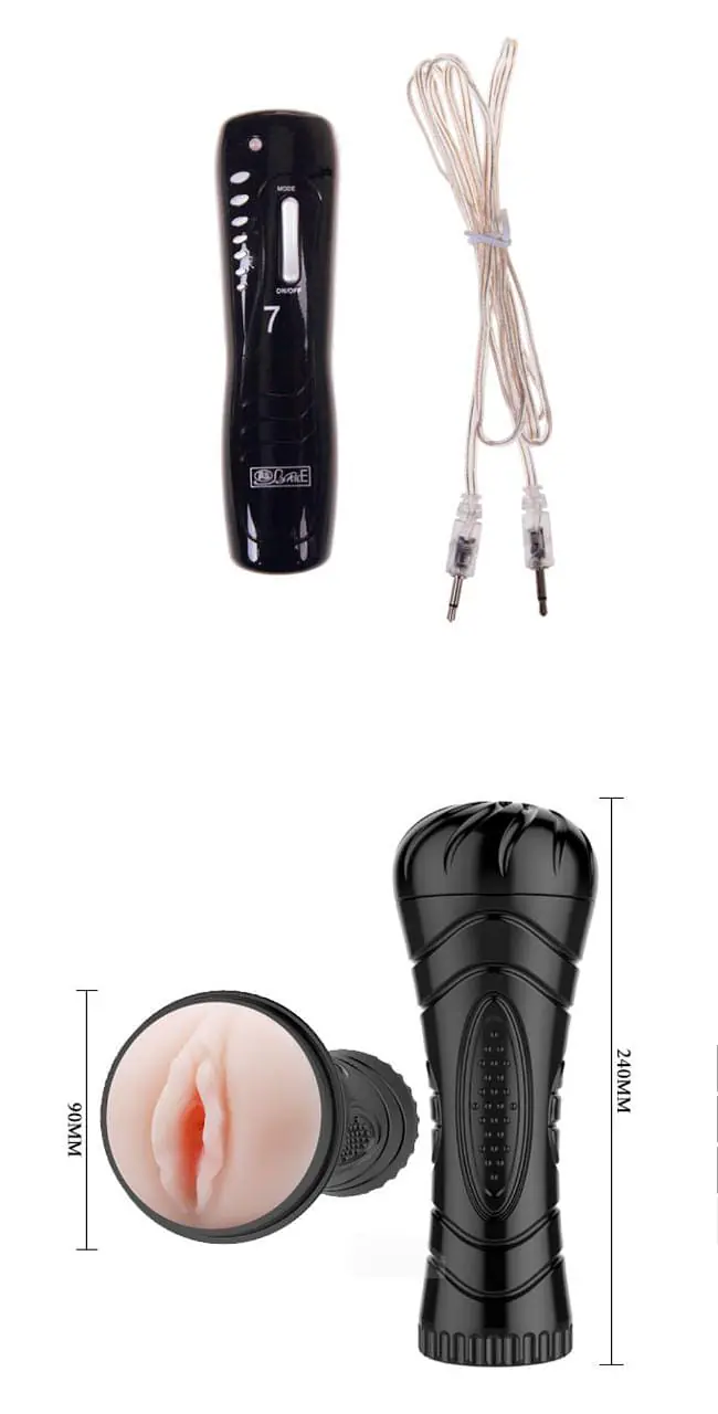 Vibrating fleshlight with 7 modes of vibration with free lubricant - Master