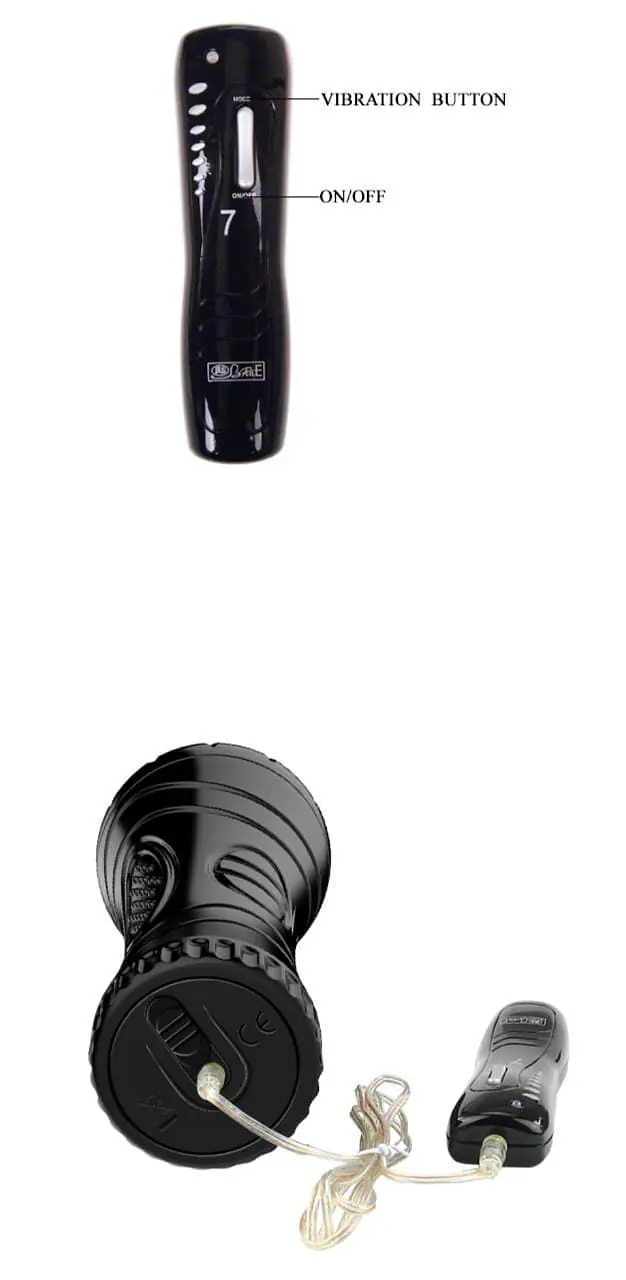 Vibrating fleshlight with 7 modes of vibration with free lubricant - Master