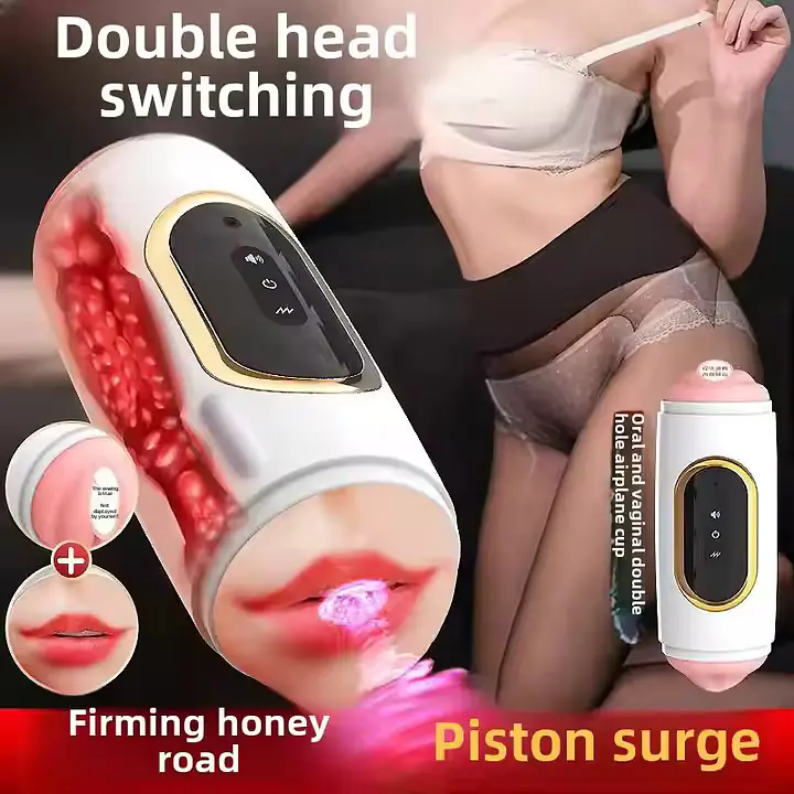 Vibe Pleasure Dual Mouth & Vagina Vibrating Fleshlight - Master