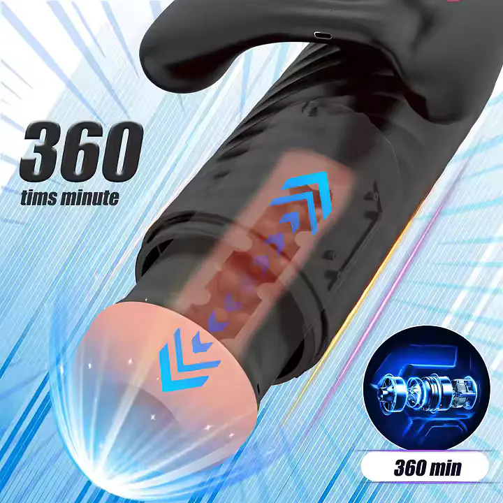 Thermo Vibe 360° – Telescoping Vibration Masturbator with Heating Function - Master