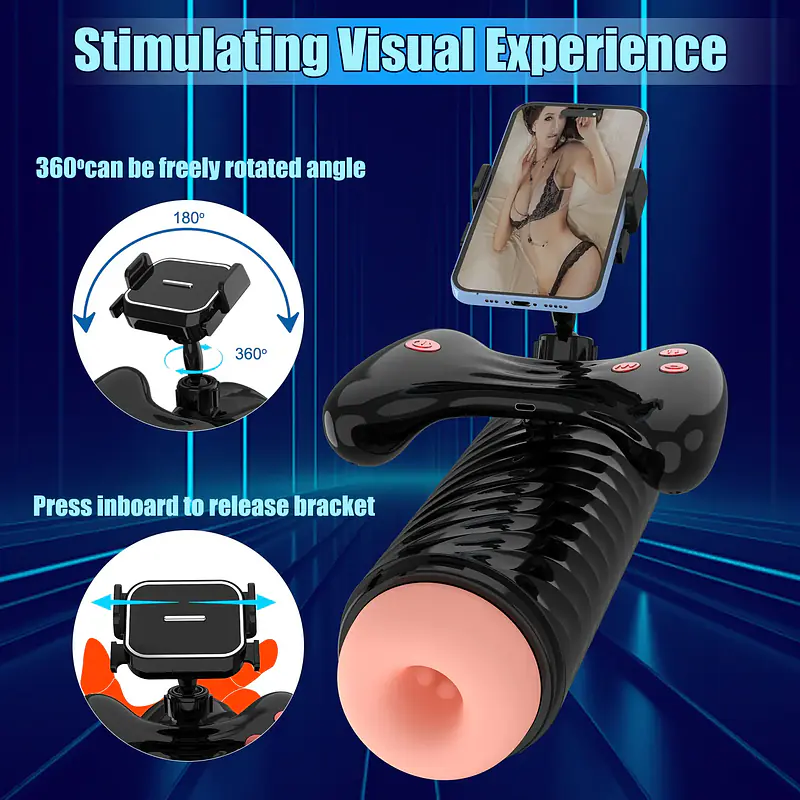Thermo Vibe 360° – Telescoping Vibration Masturbator with Heating Function - Master