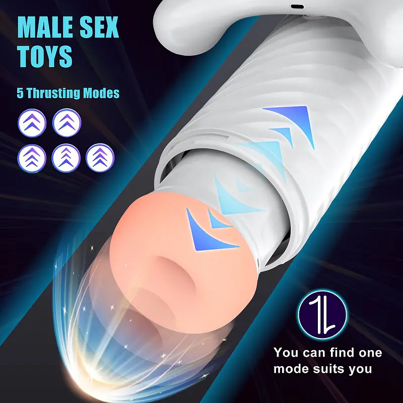 Thermo Vibe 360° – Telescoping Vibration Masturbator with Heating Function - Master